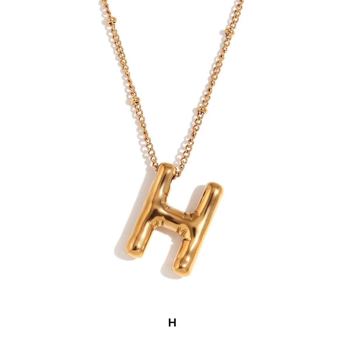 Baloon Alphabet / Initial Necklace