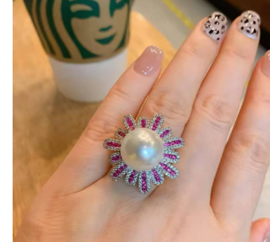 Pearl Coned Ring