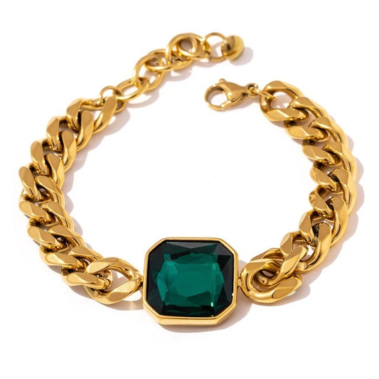 Chunky Green Bracelet