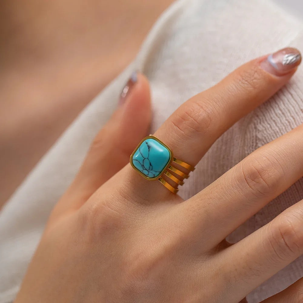 Turquoise Square Ring