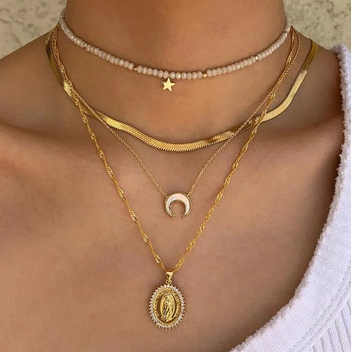 Moon Gold Necklace