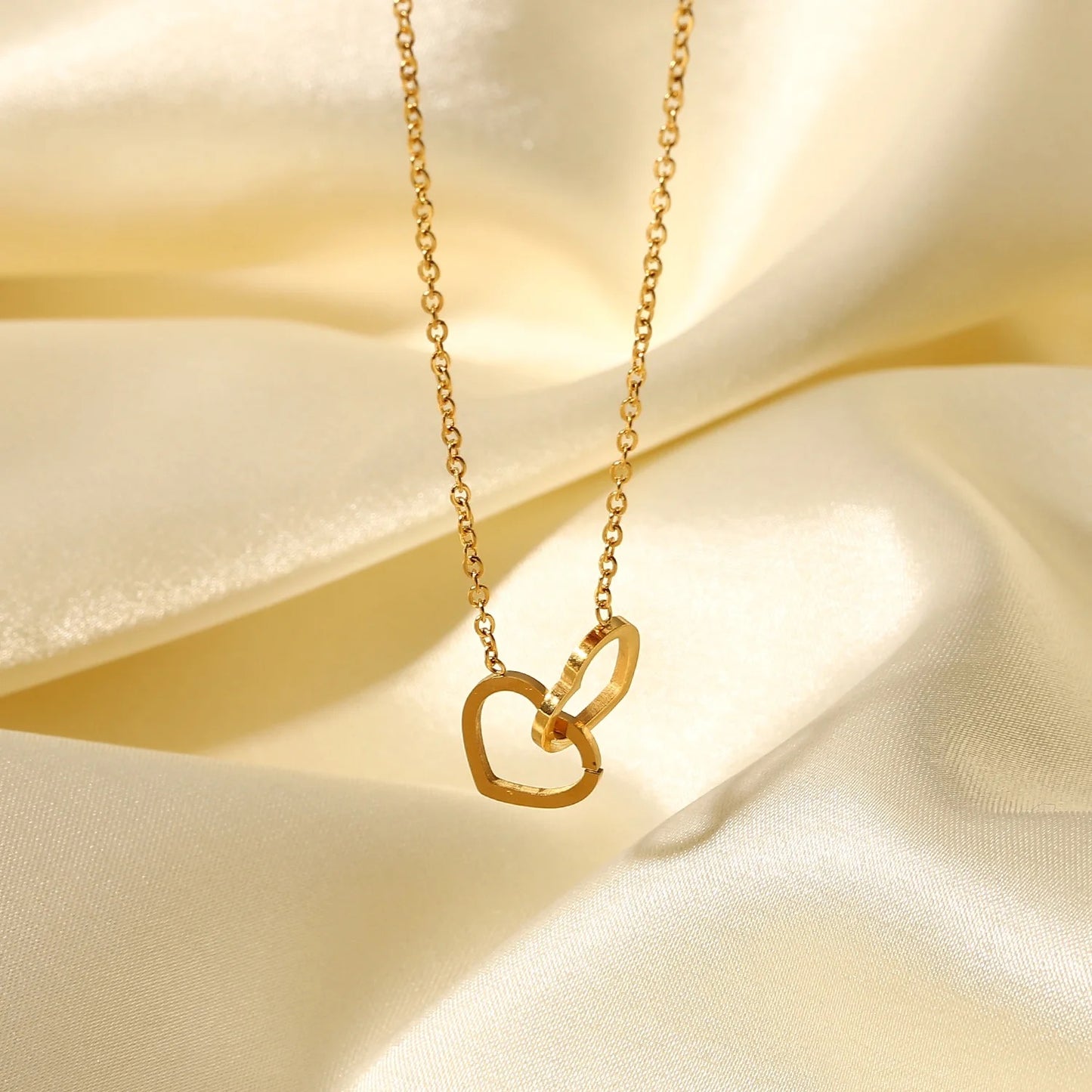 Double Heart Necklace