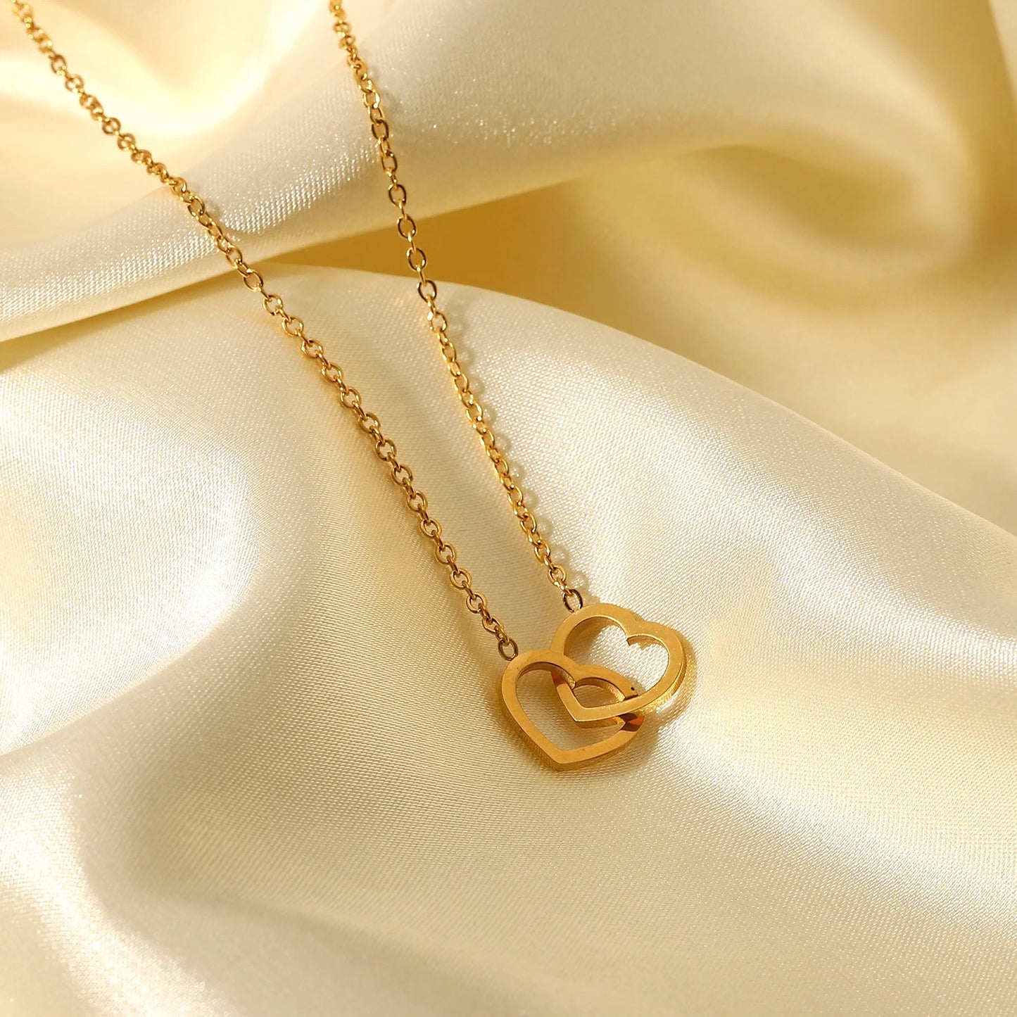 Double Heart Necklace