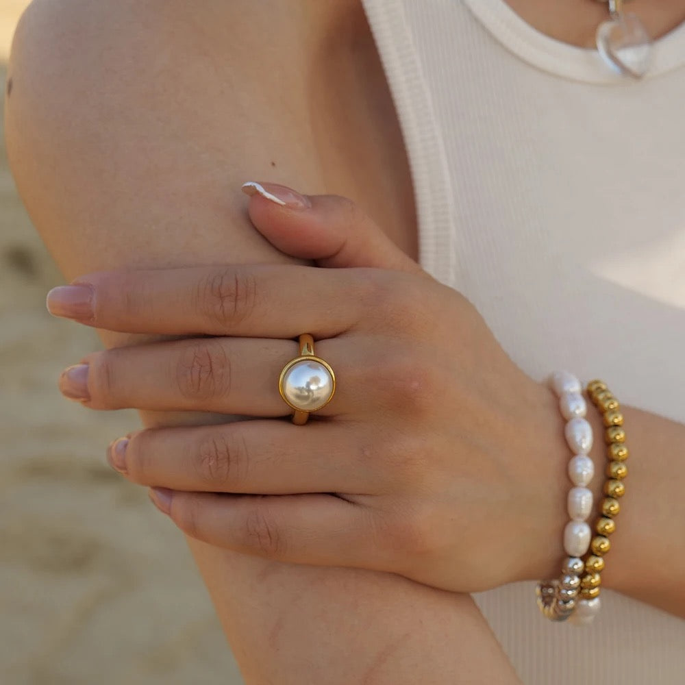 Iris Pearl Ring