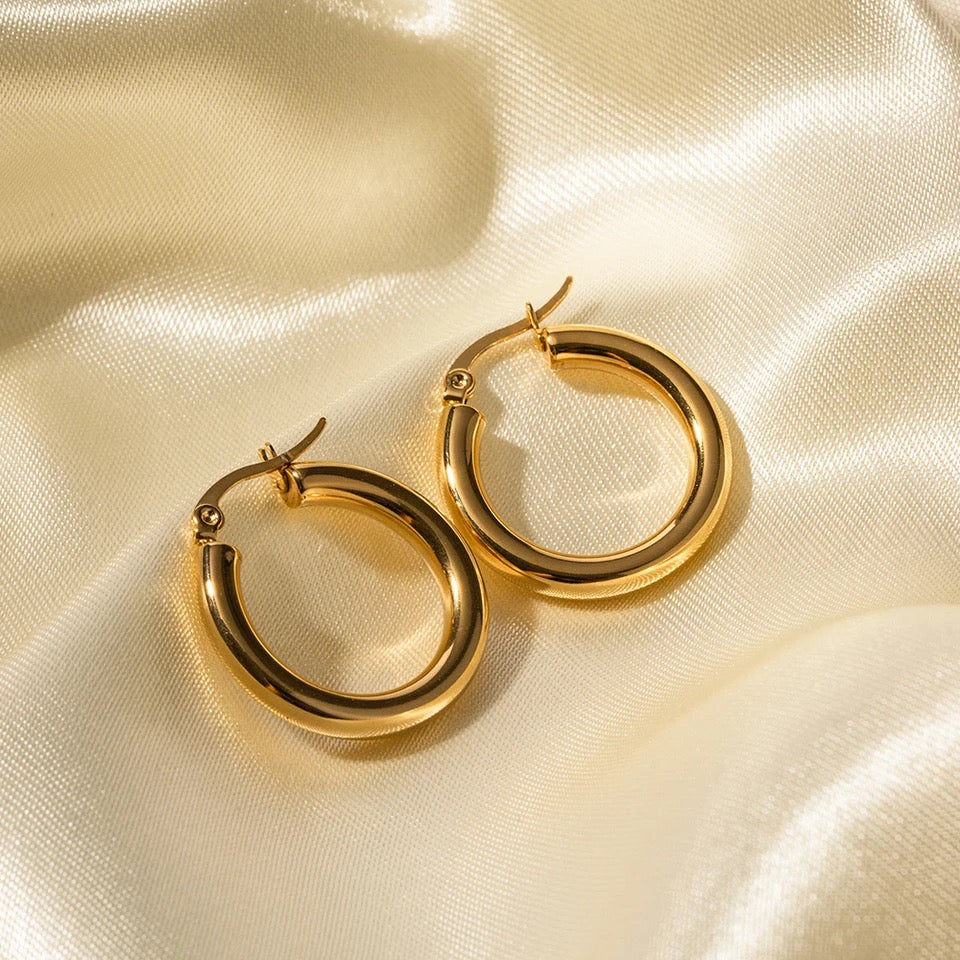 London Gold Hoops