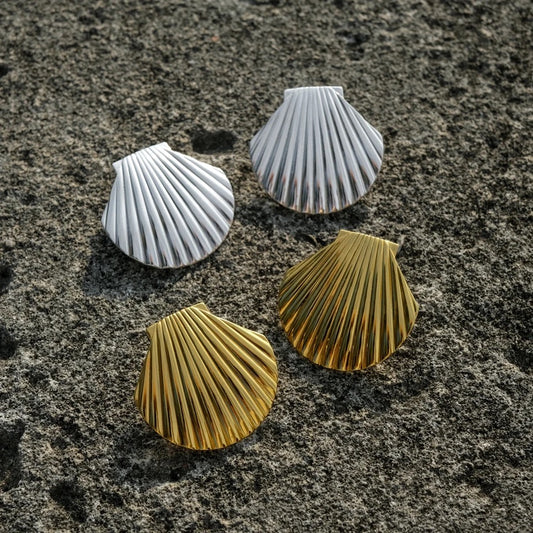 Gold LUXÉ SHELL EARRINGS