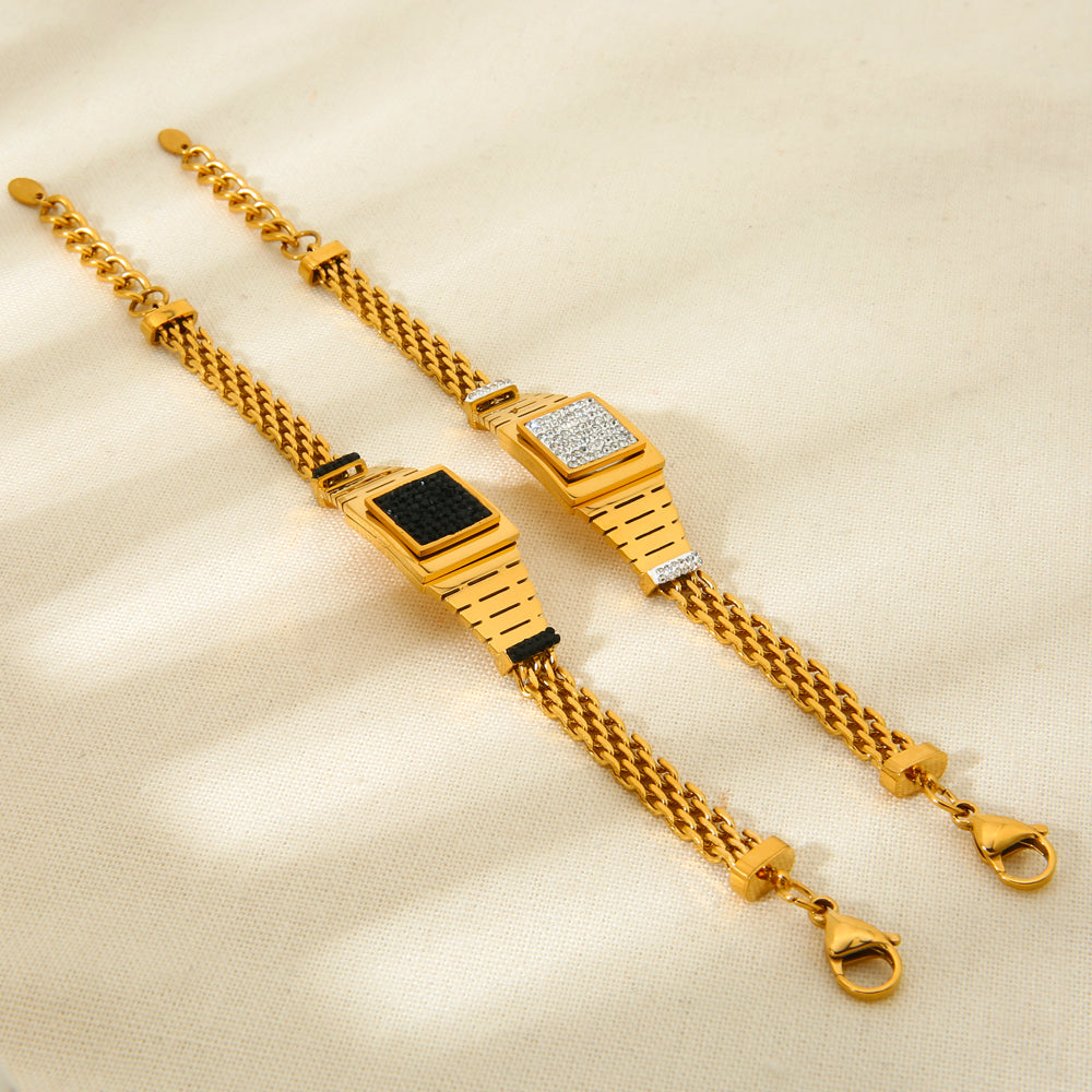 Black Cosmic  Watch Bracelet