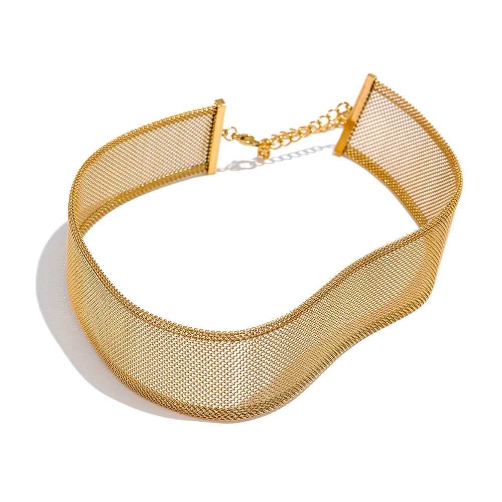 WideMesh Choker Necklace