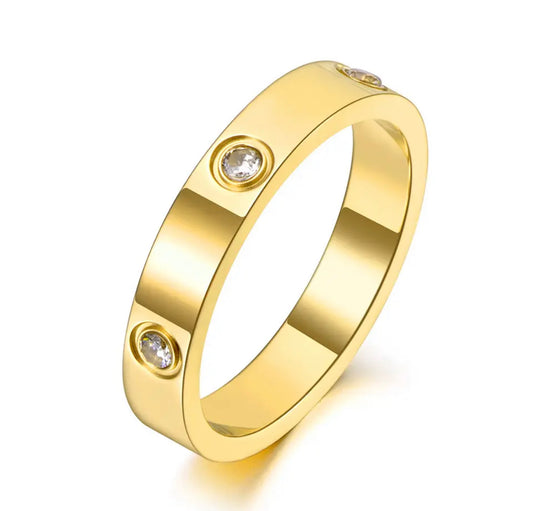 Solitaire Gold Band