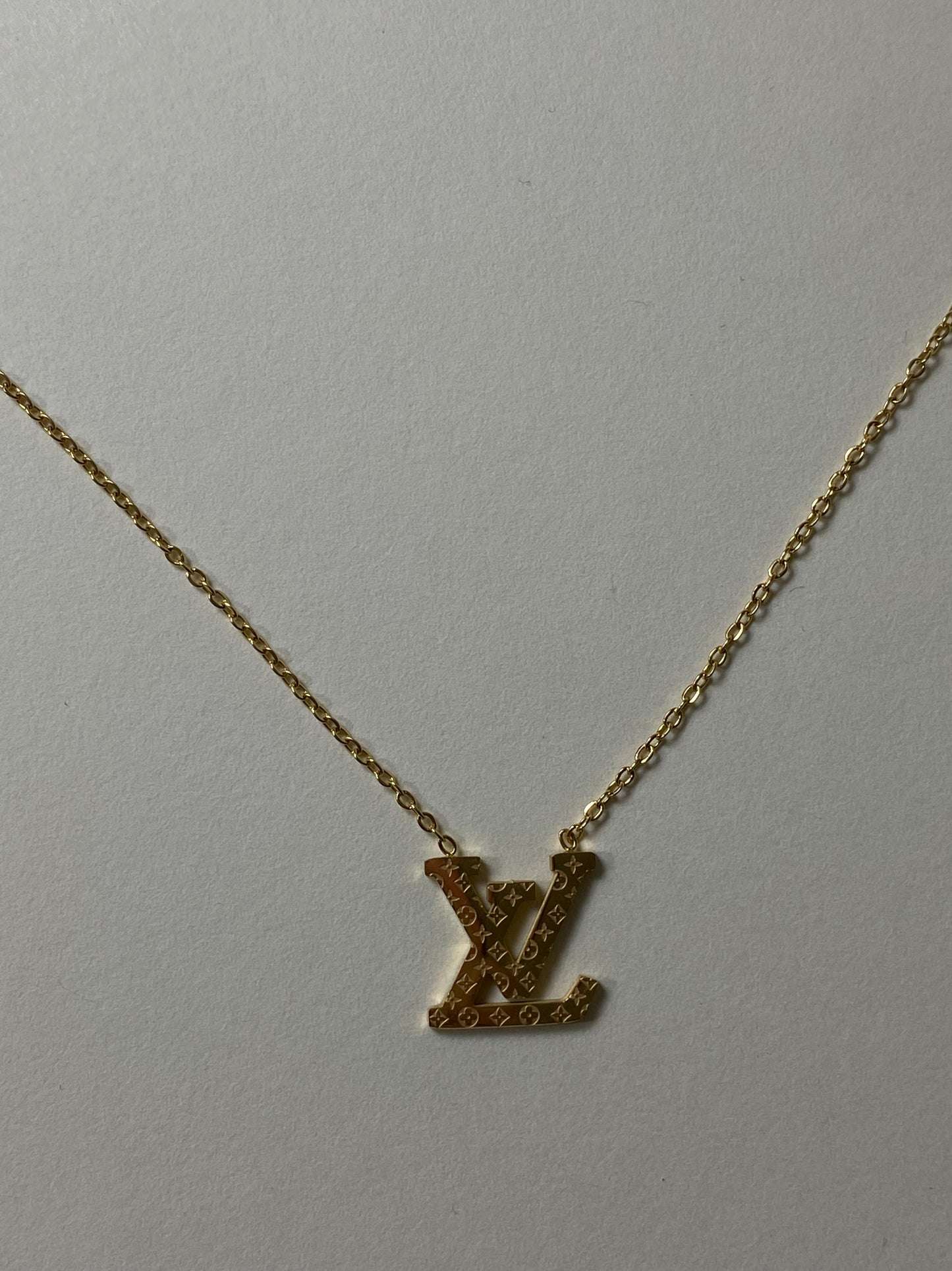 LV Gold Necklace