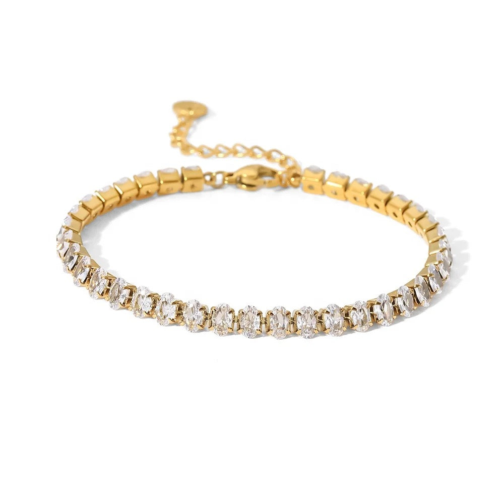 Diamond Cut Gold Bracelet