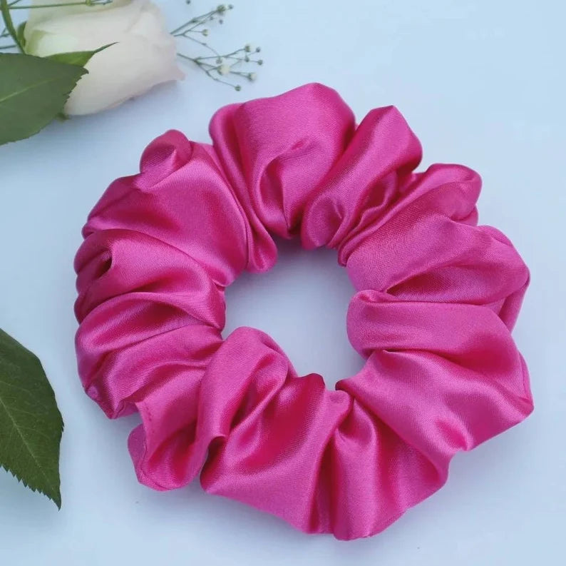 Bright Pink Scrunchie