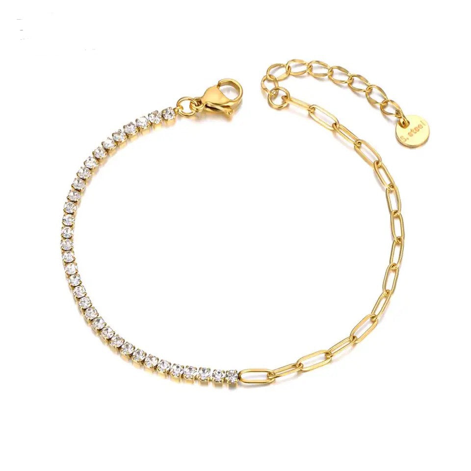 Zircon Half Clip Bracelet