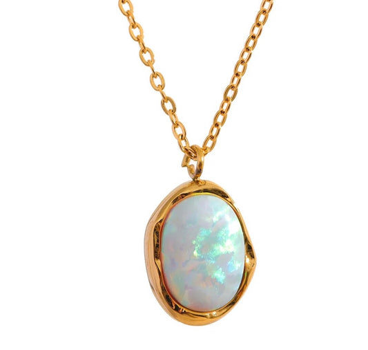 Opal Blaze Necklace