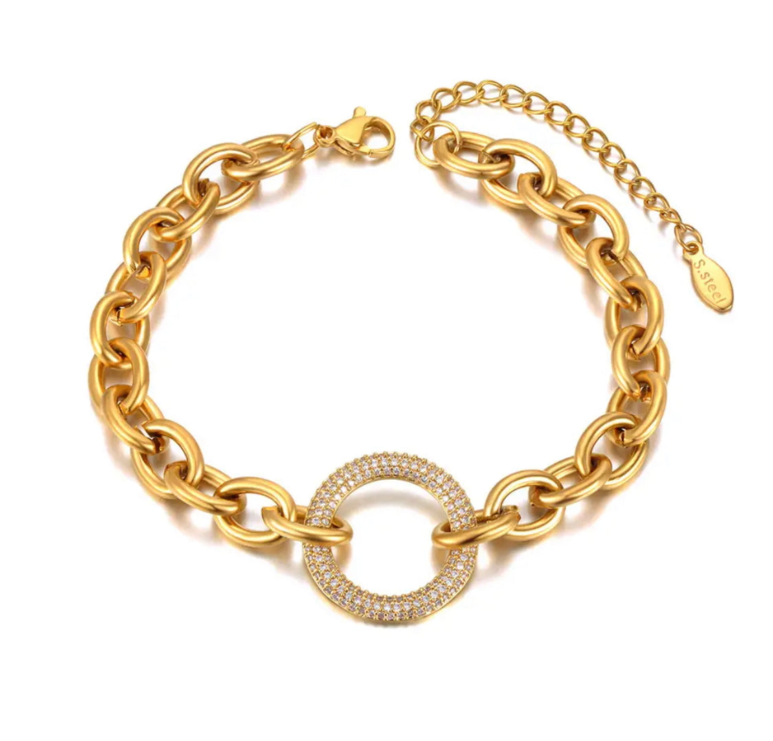 Geo Gold Bracelet