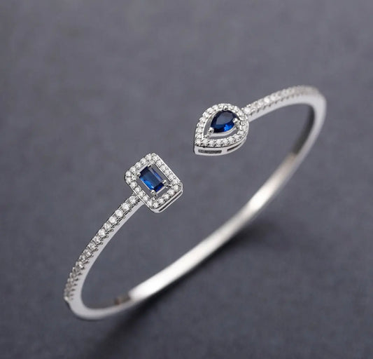 Sapphire Zircon Bangle