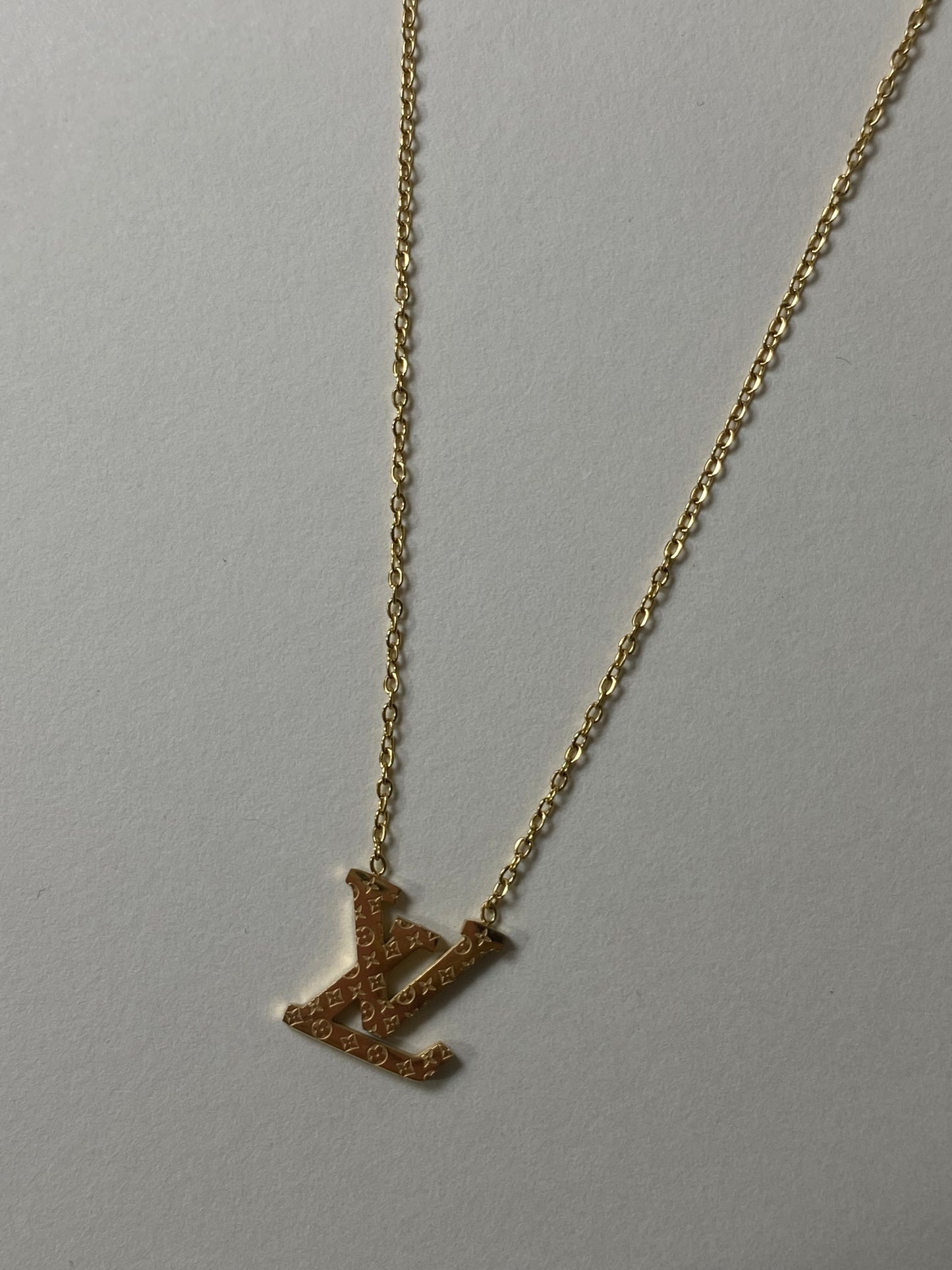 LV Gold Necklace