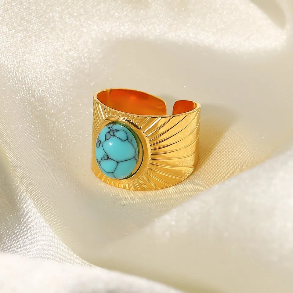 Turquoise Gold Ring