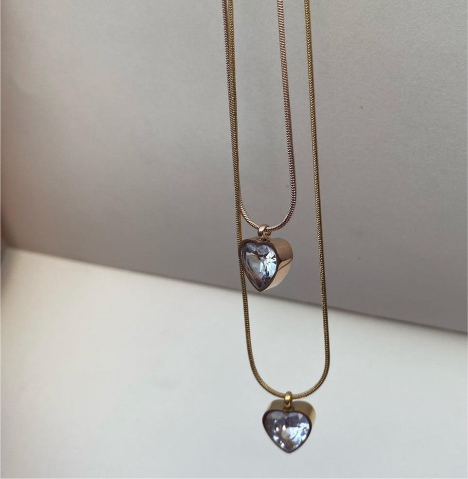 Zircon Heart Necklace