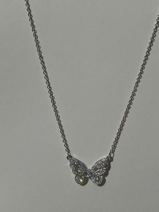 Silver Butterfly Necklace