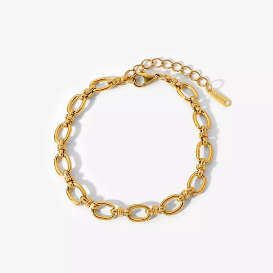 Oval linked bracelet