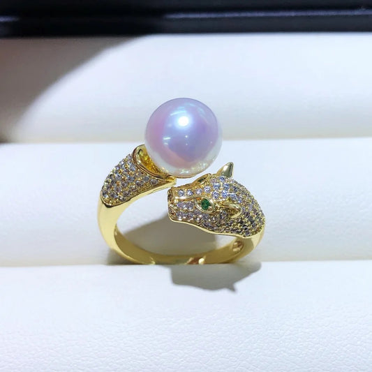 Pearl Snake Ring (Adjustable size)