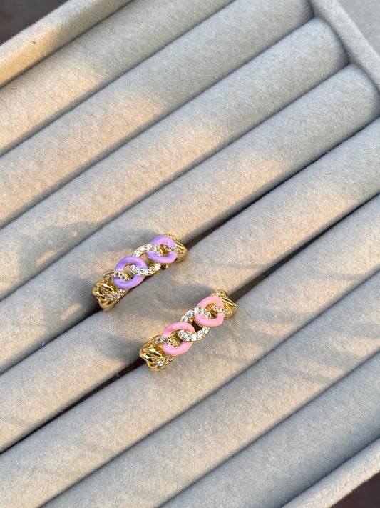 Enamel link Rings