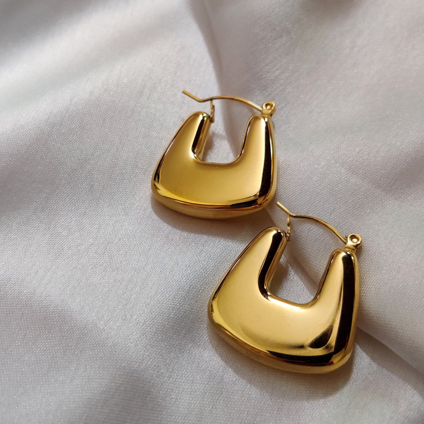 Gold Leia Hoops