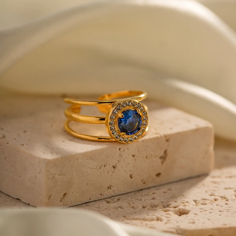 Sapphire Gold Ring