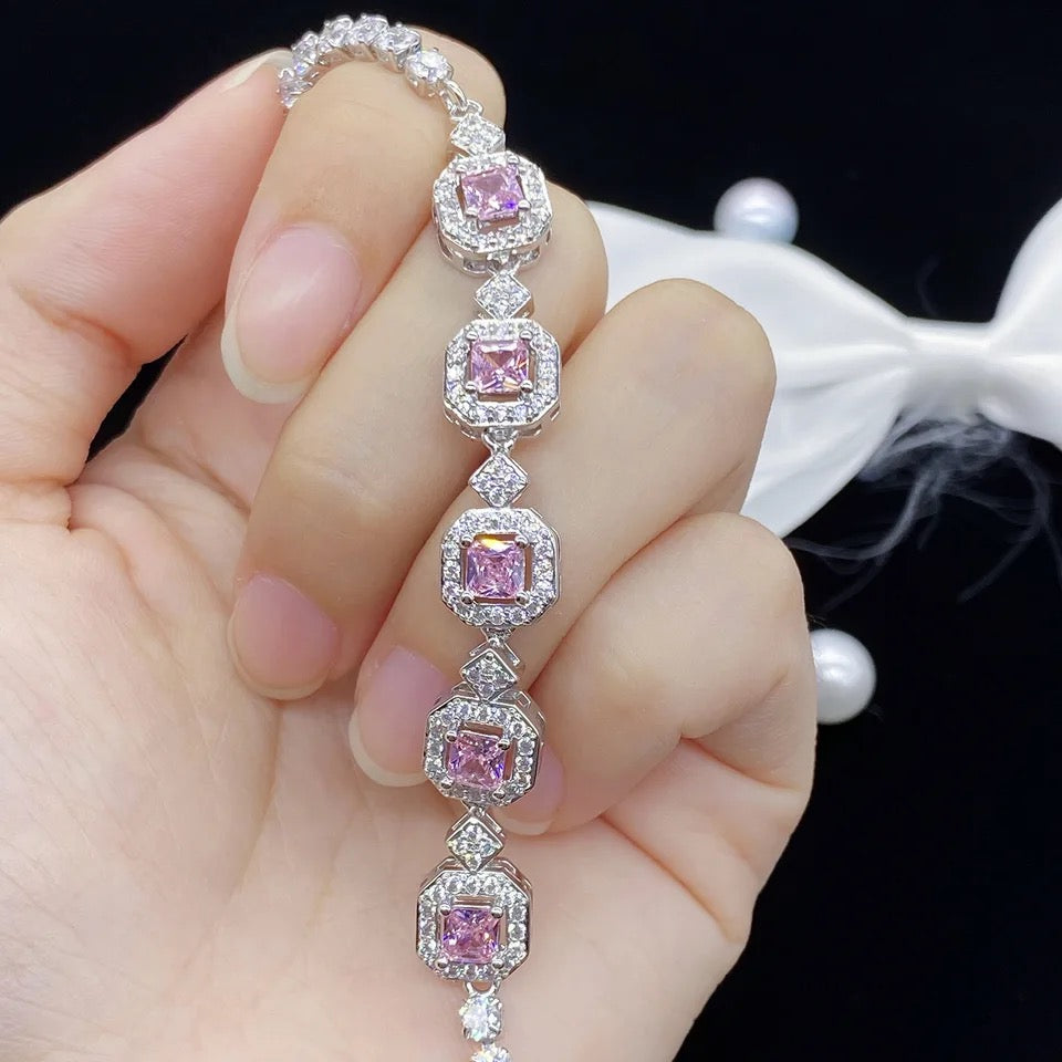 Pink Zirconia Bracelet