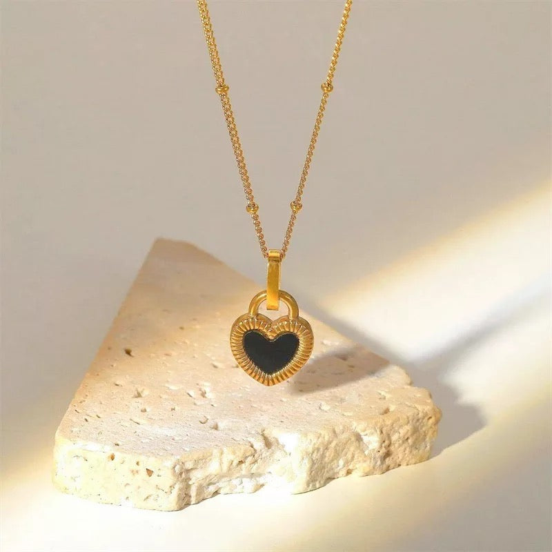 Dual Sided Hearts Necklace