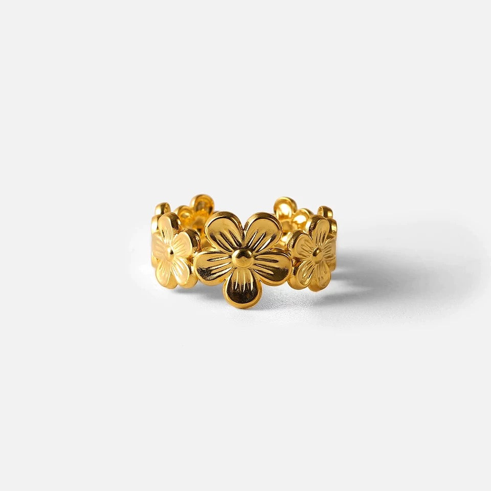 Gold Daisy Ring