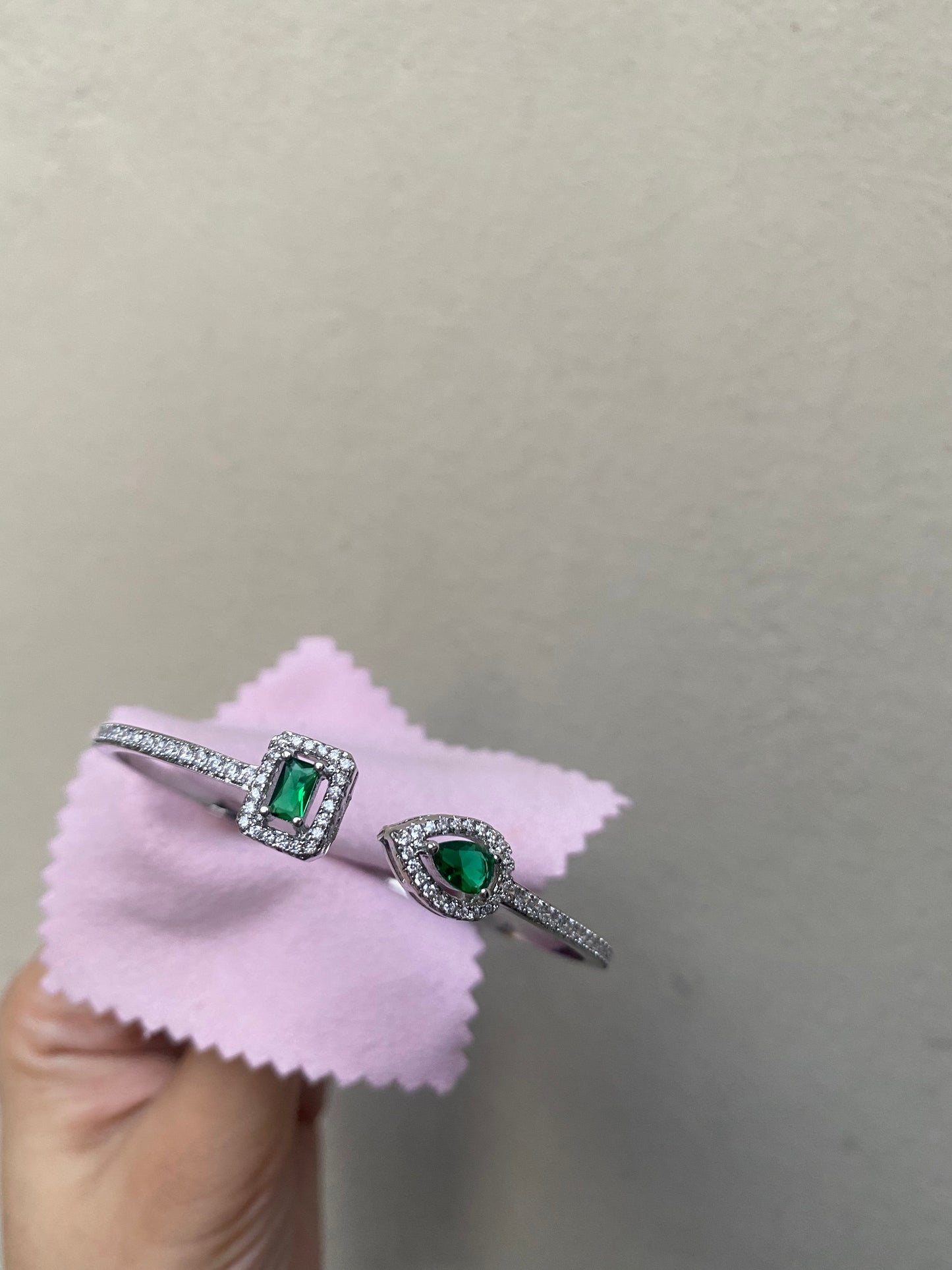 Emerald Zircon Bangle