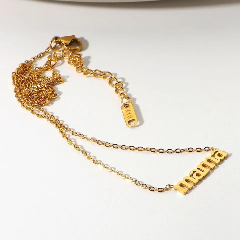 18K Mama Necklace