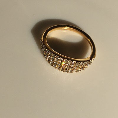 Glitter Zircon Ring