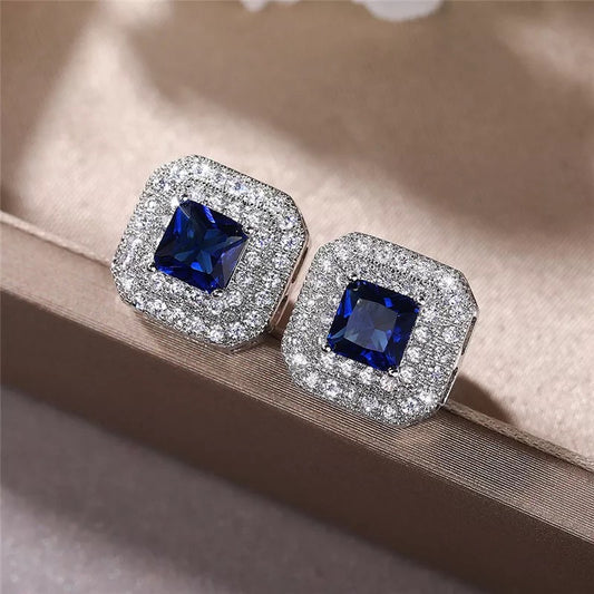 Blue Octa Studs