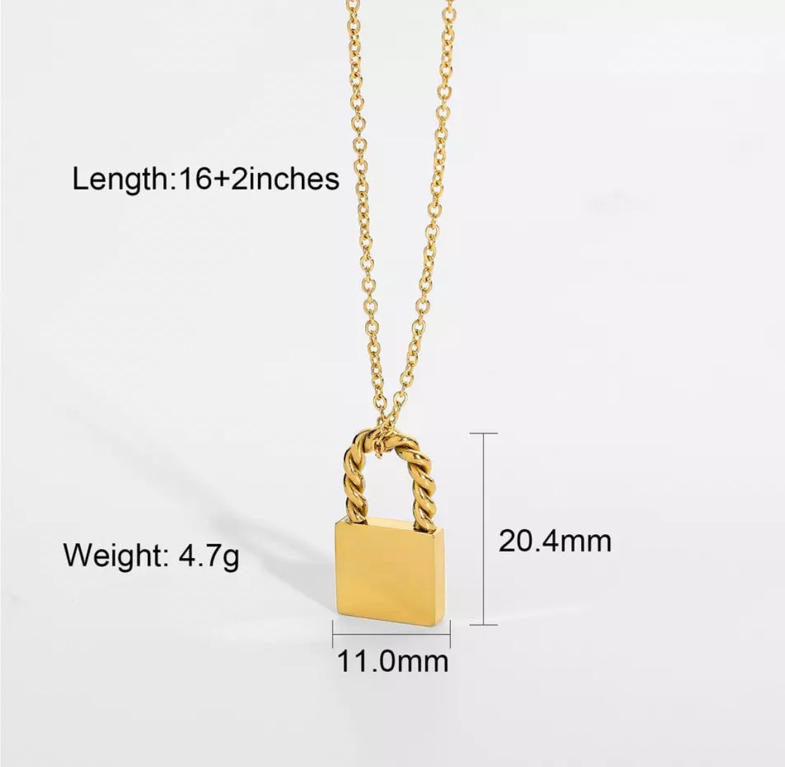 Twisted Lock Necklace