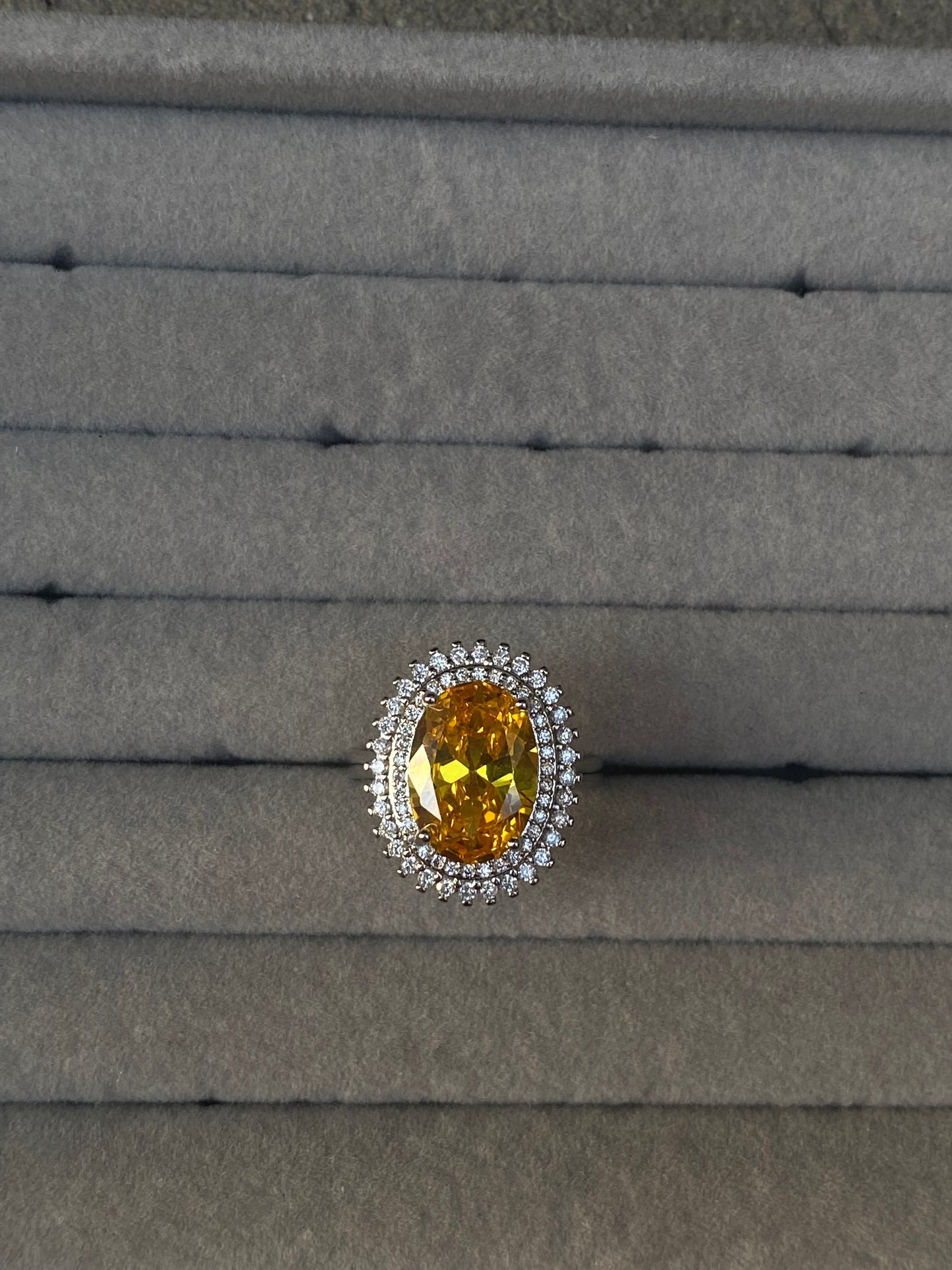 Yellow Oval Ring