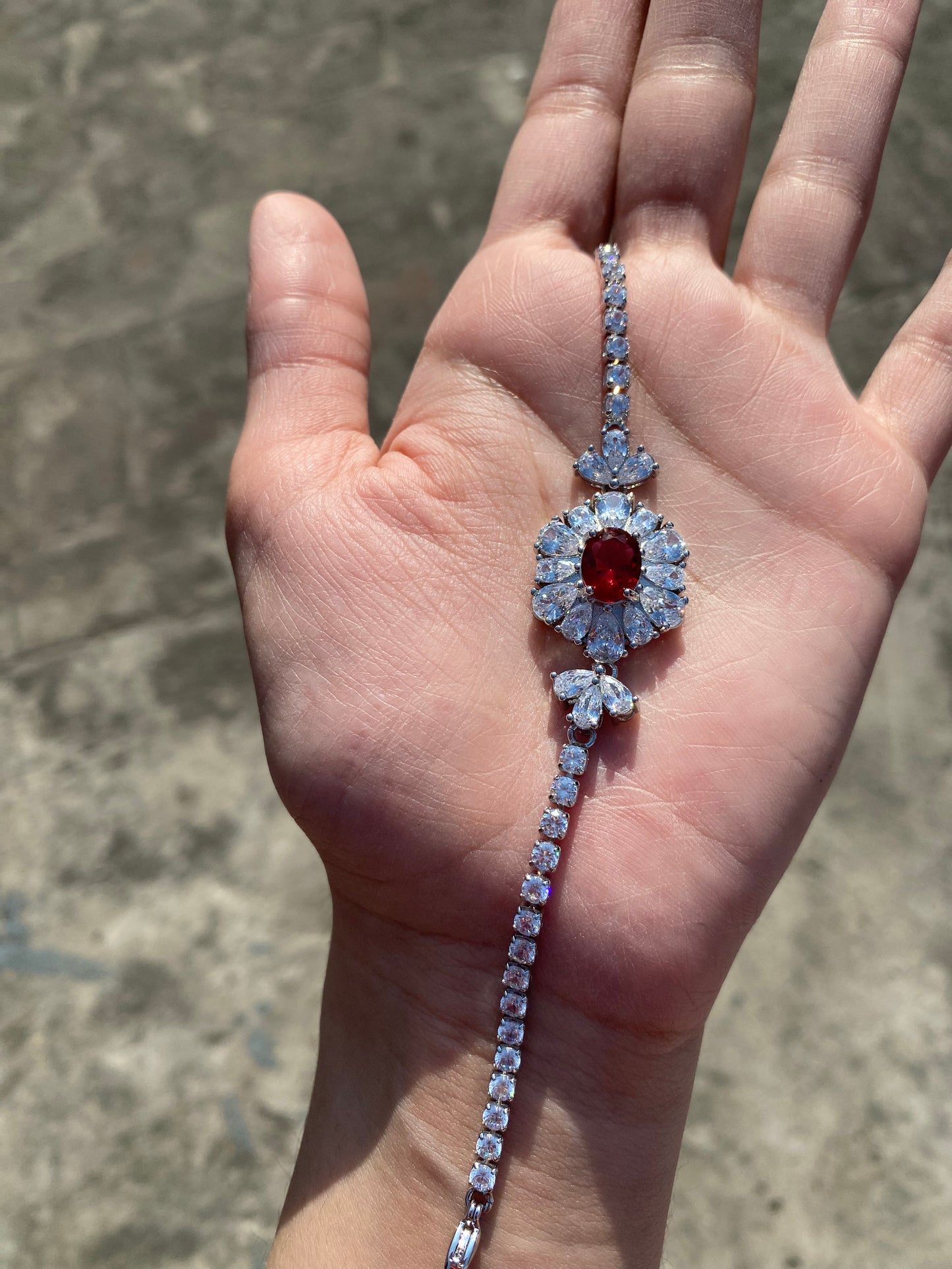 Ruby zircon Bracelet