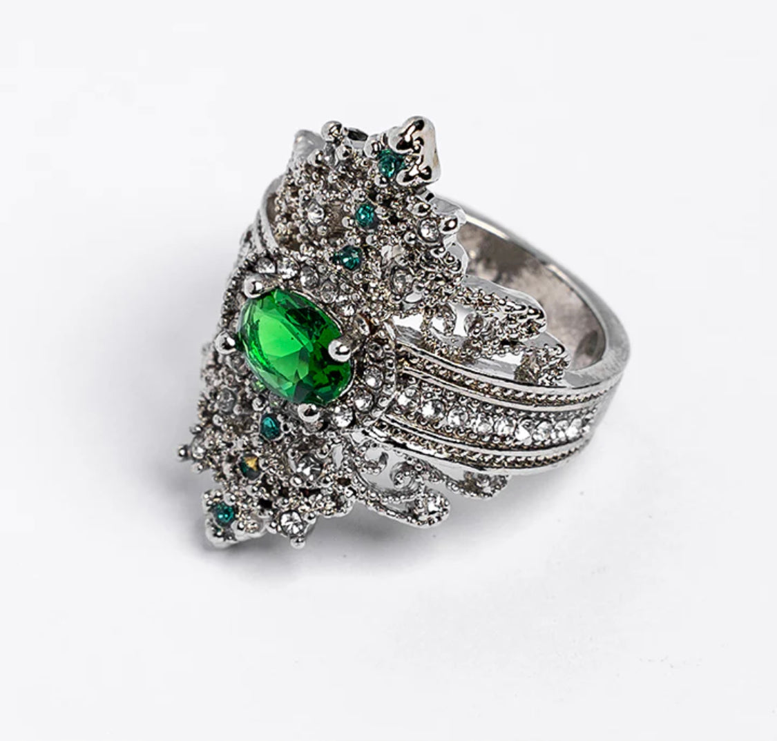 Emerald Tiara Ring