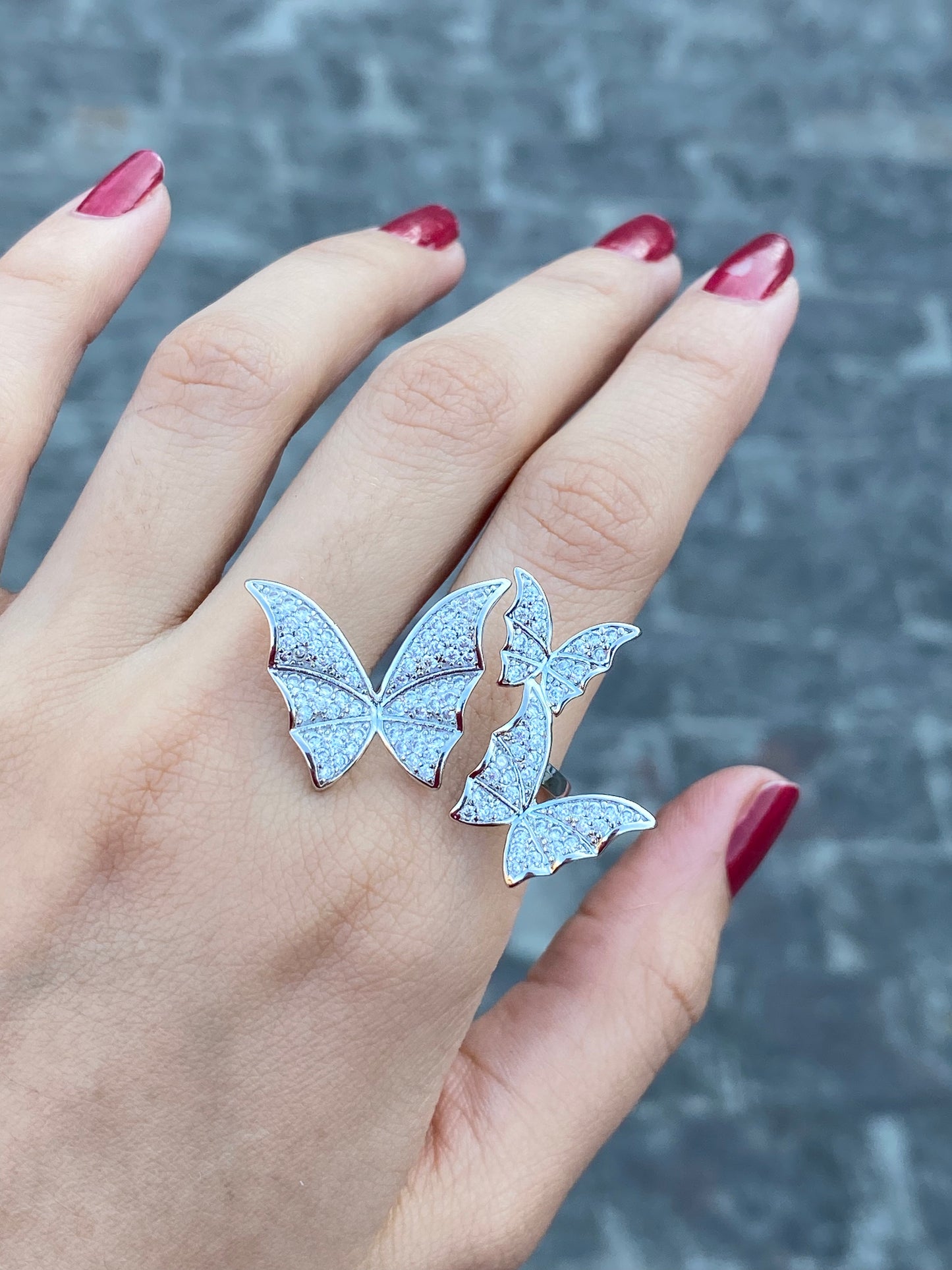 Trio Butterfly Ring