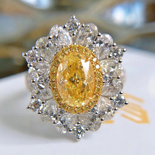 Yellow luxe Ring