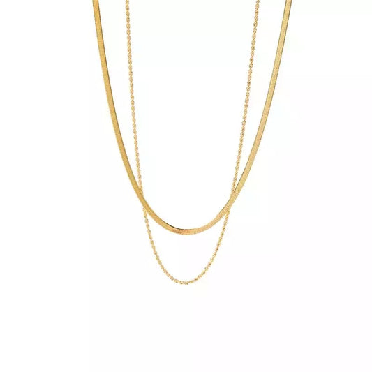 Double Layer twisted Necklace