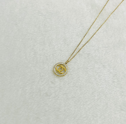 Channel Gold Necklace